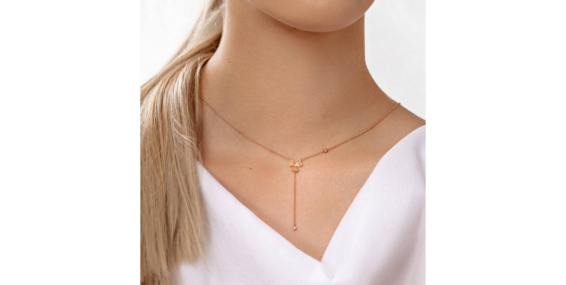 Náhrdelník s diamanty Shiny Petals