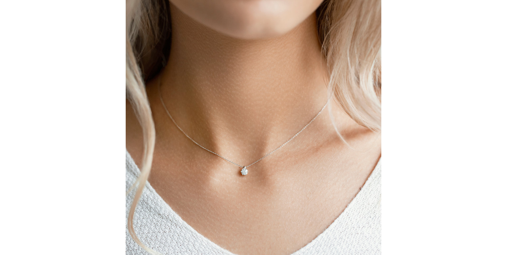 Náhrdelník s diamantem Eternal Drop