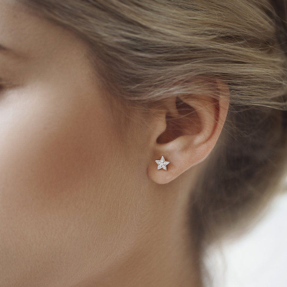 Náušnice s diamanty Amazing Night