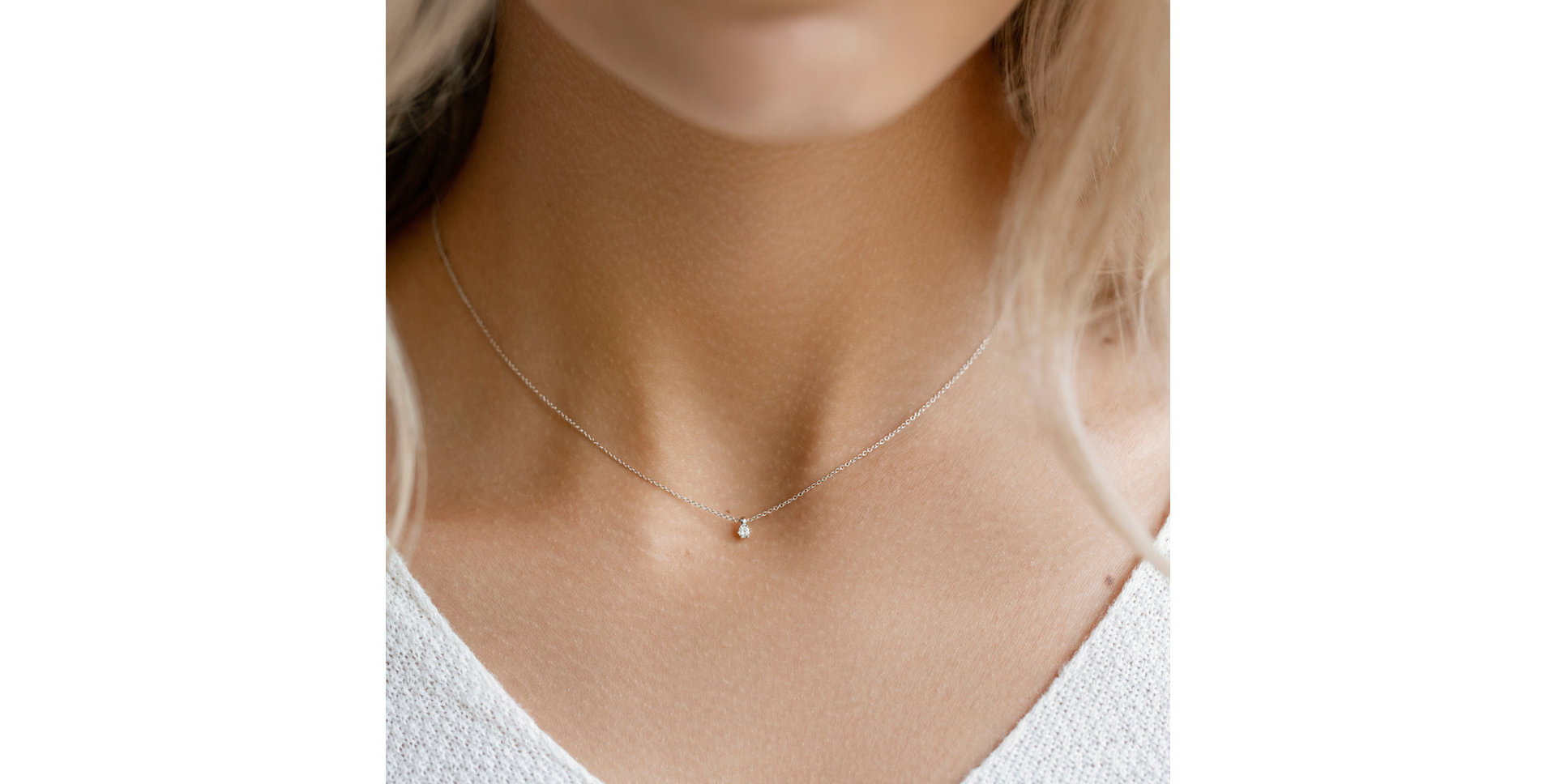 Náhrdelník s diamantem Eternal Drop