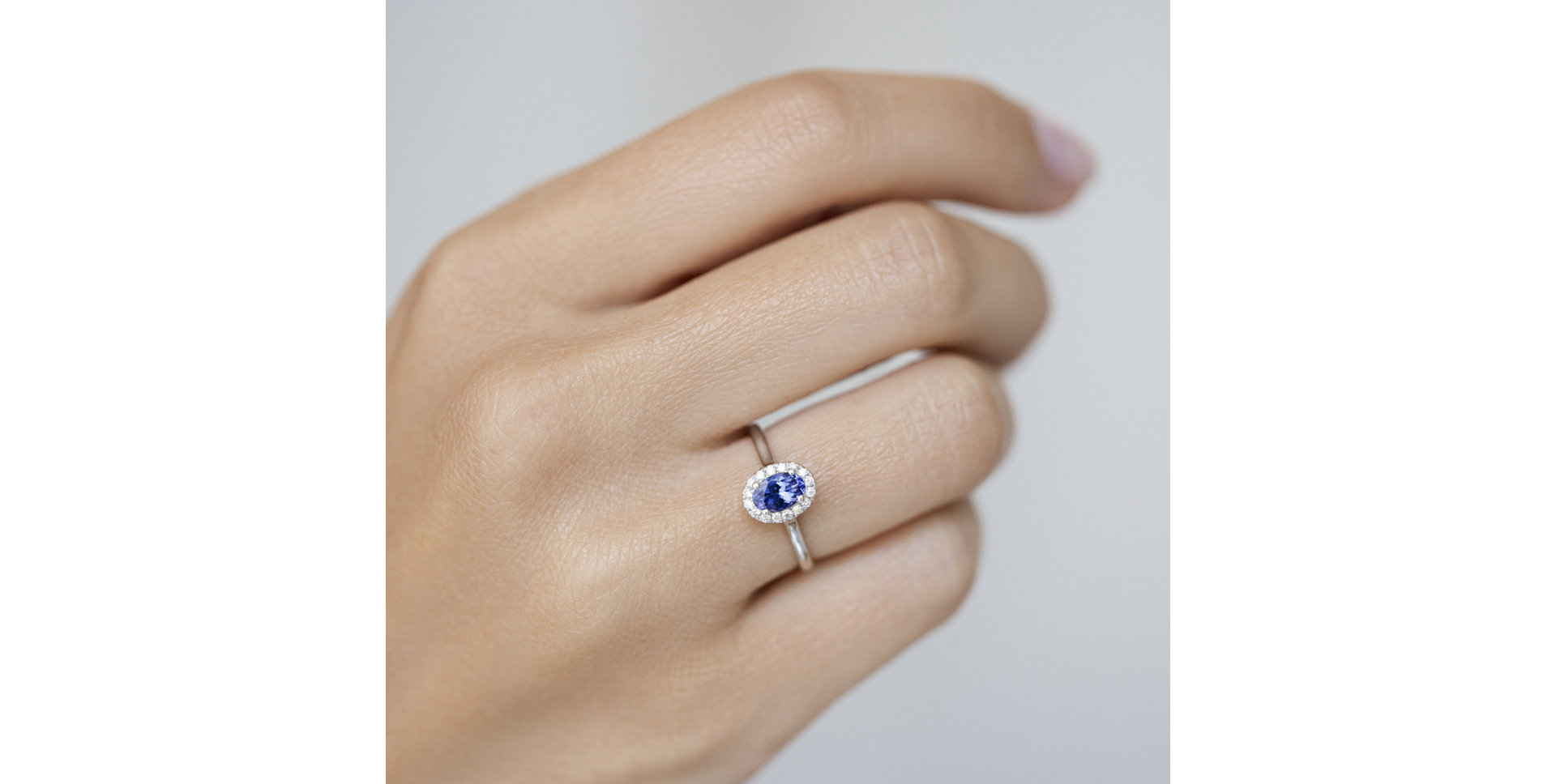 Prsten s tanzanitem a diamanty Princess Wish