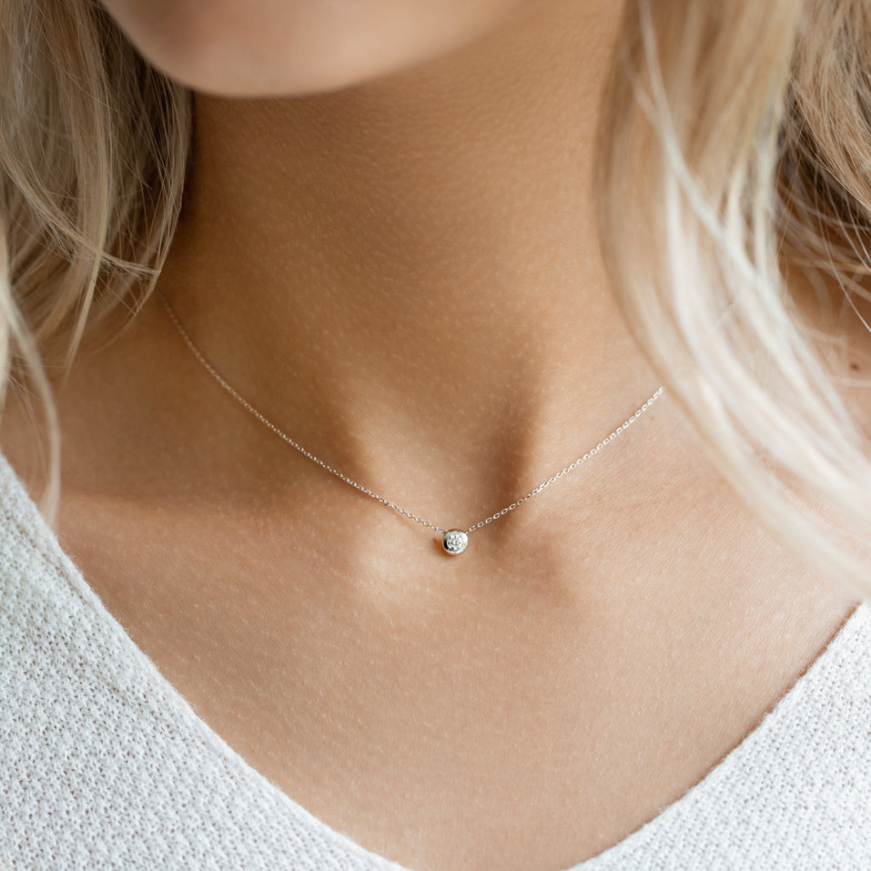 Náhrdelník s diamantem Secret Drop