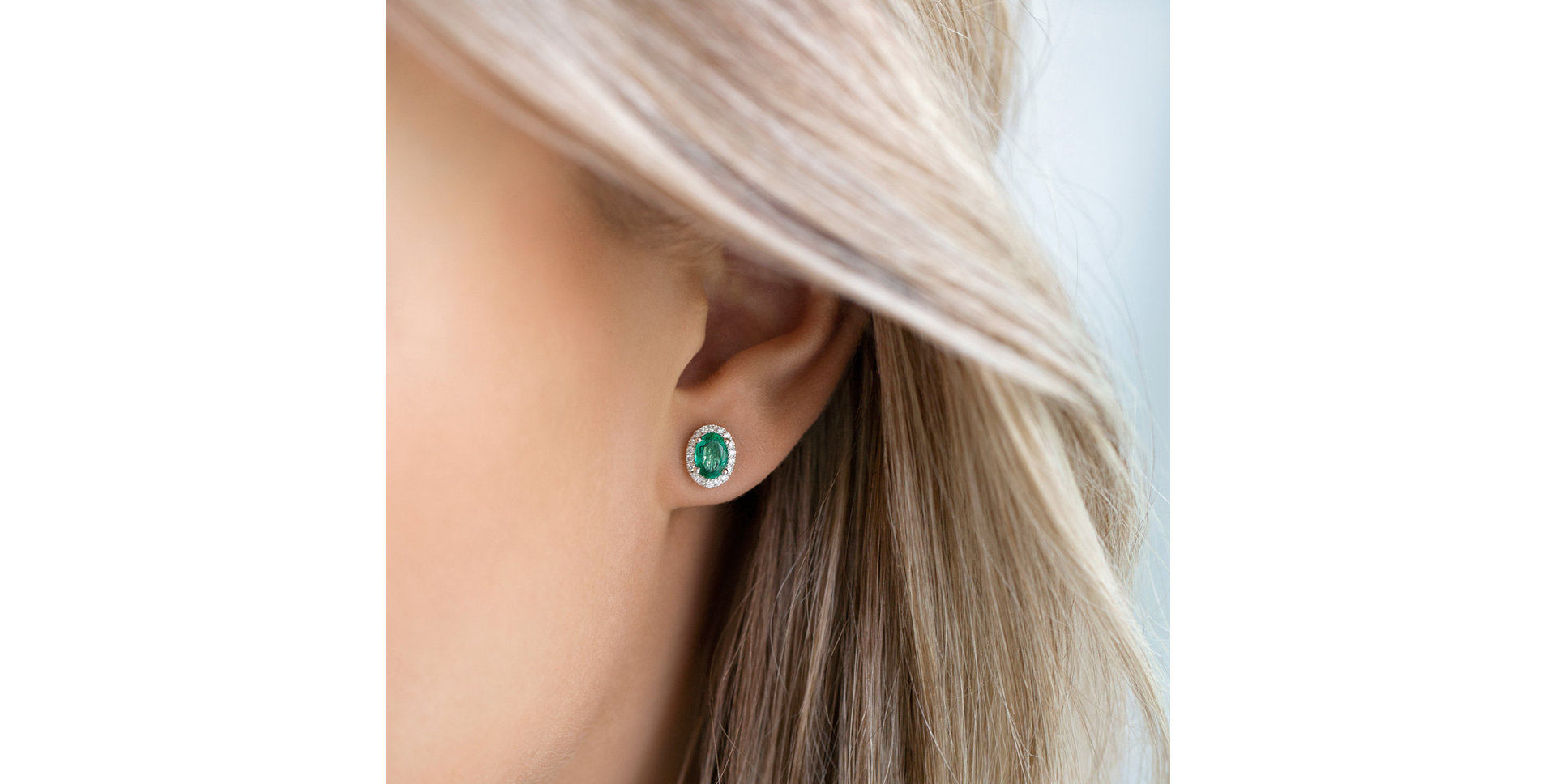 Náušnice s diamanty a tanzanitem Princess