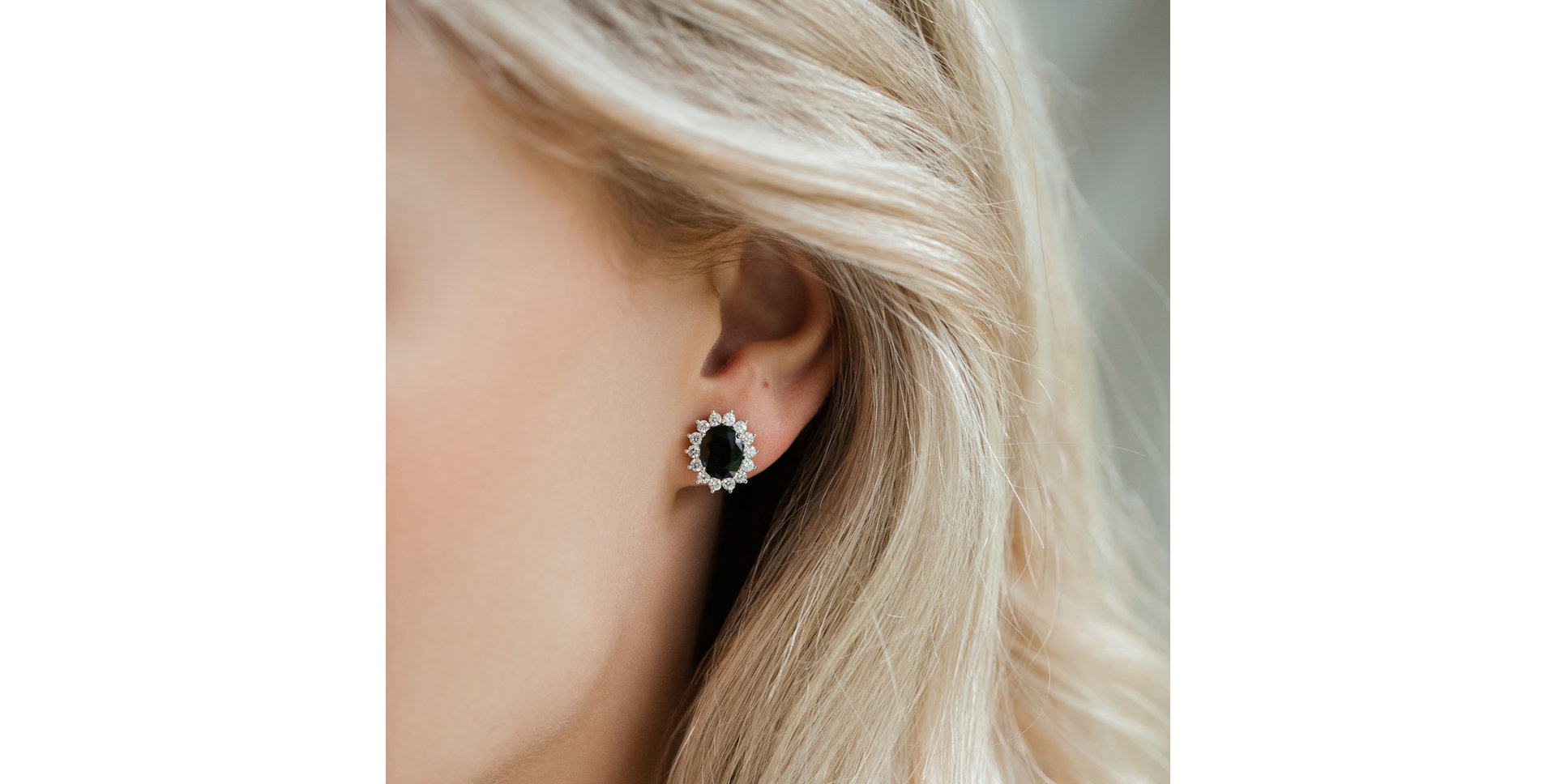 Náušnice se smaragdem a diamanty Princess Sparkle