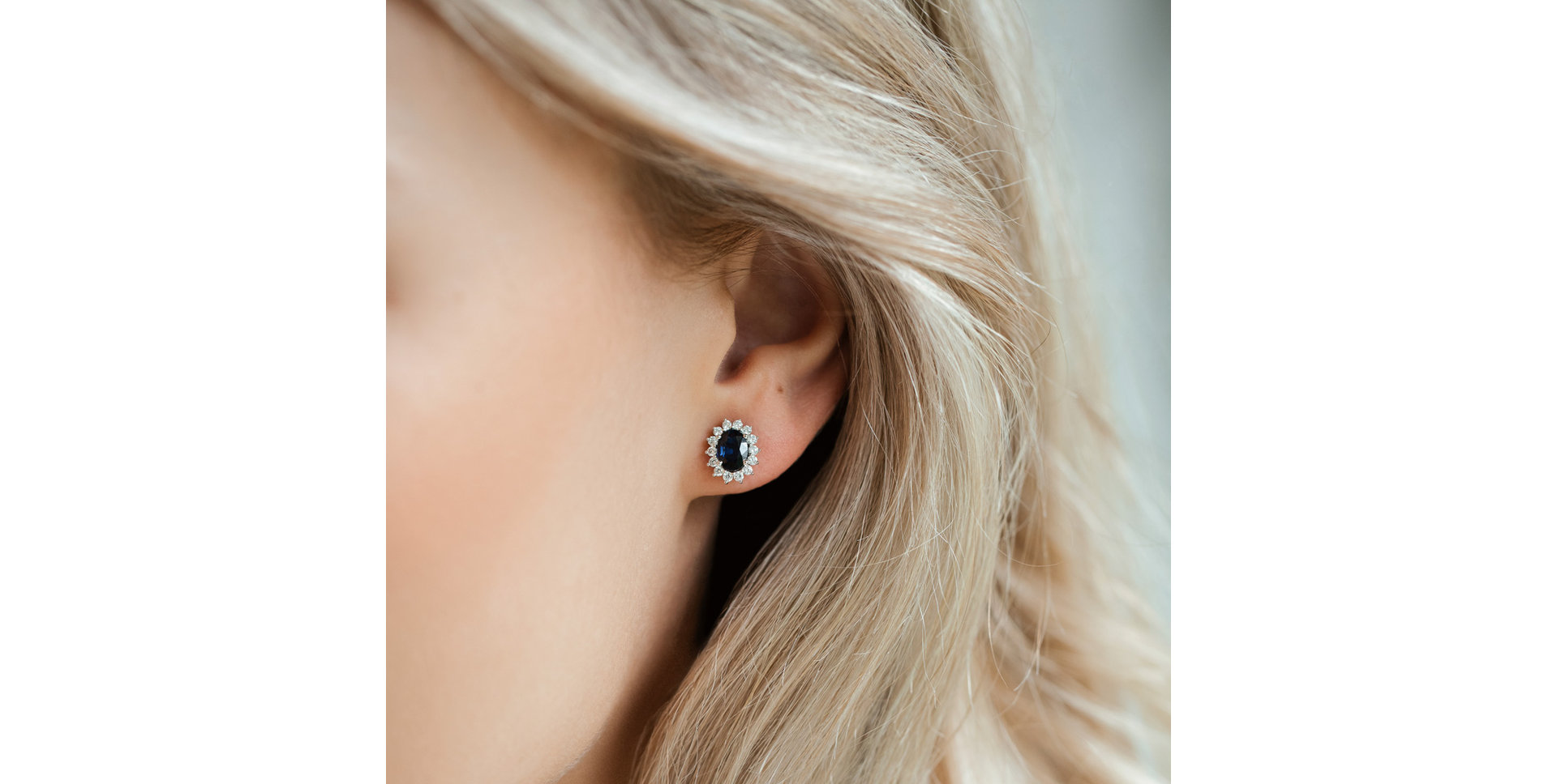 Náušnice s diamanty a smaragdem Princess