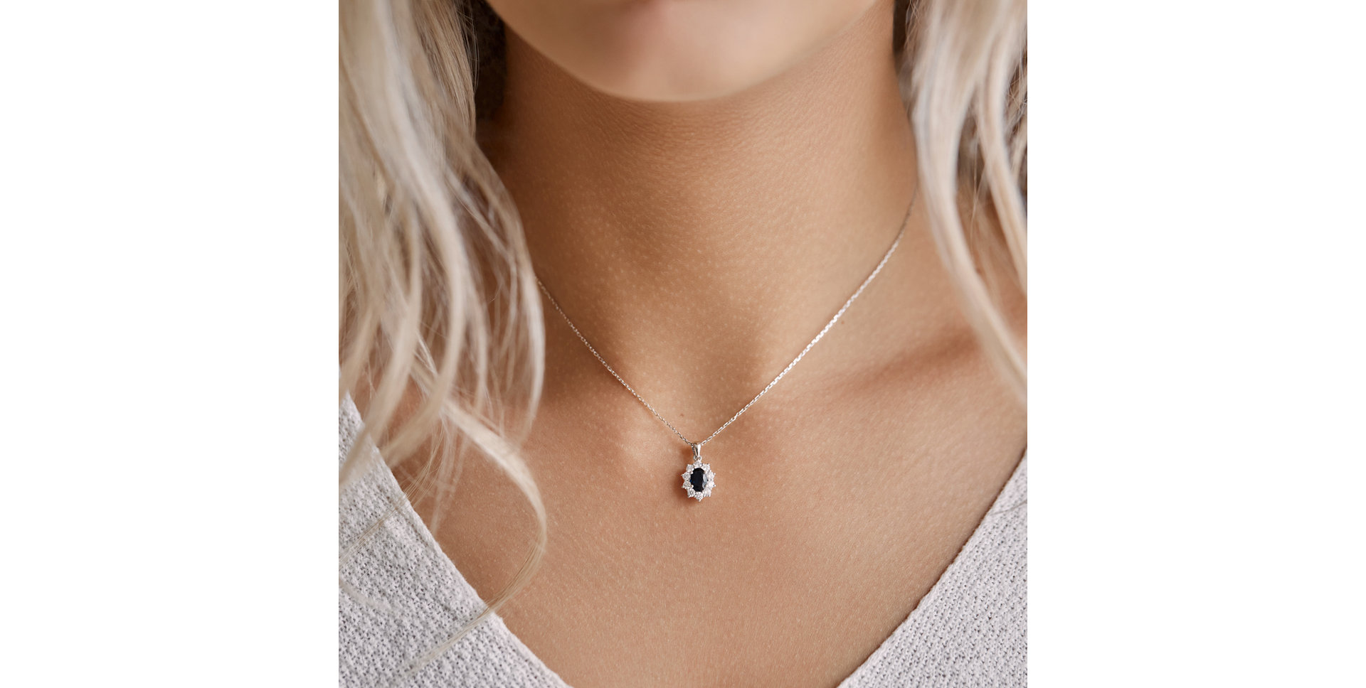 Přívěsek s rubínem a diamanty Princess