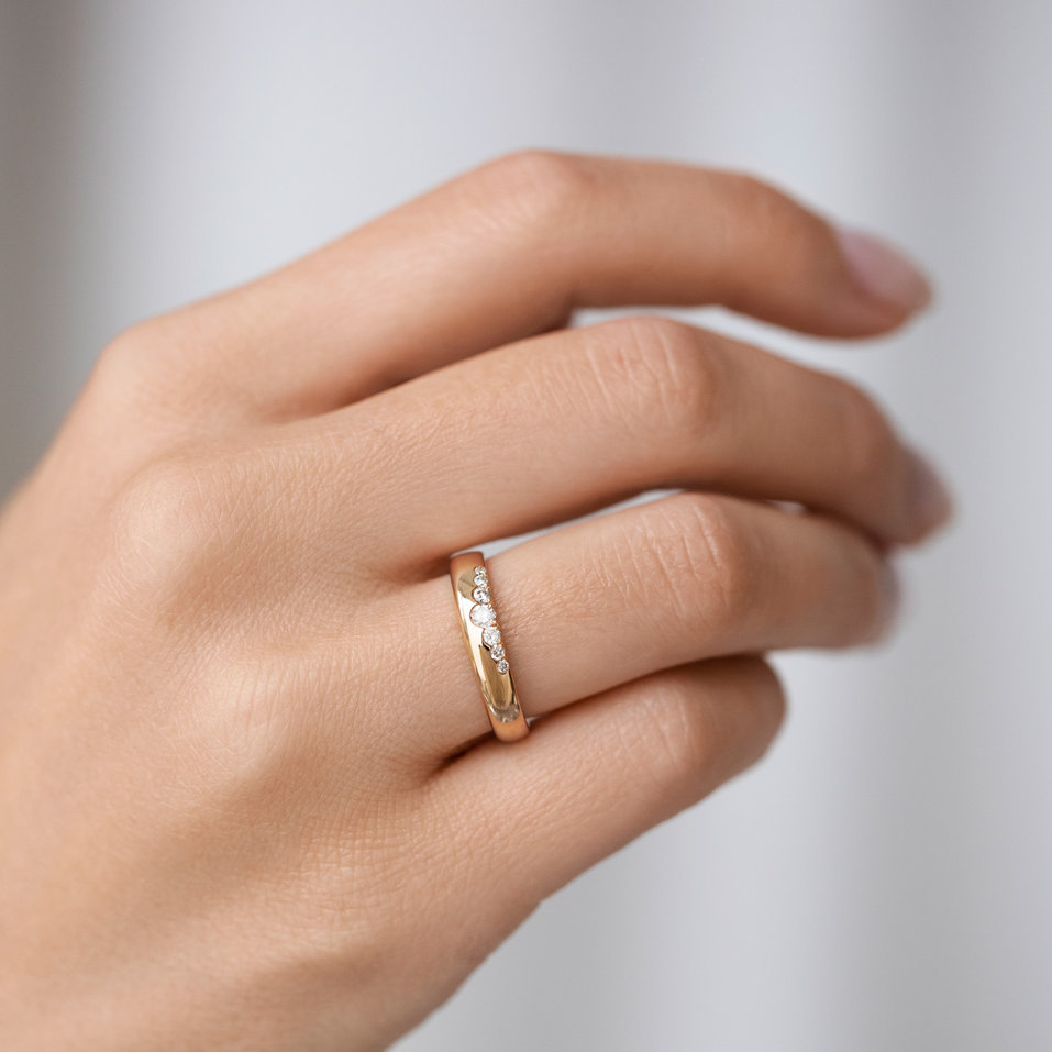 Prsten s diamanty Midnight Star