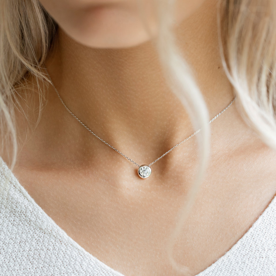 Náhrdelník s diamantem Sparkling Dots