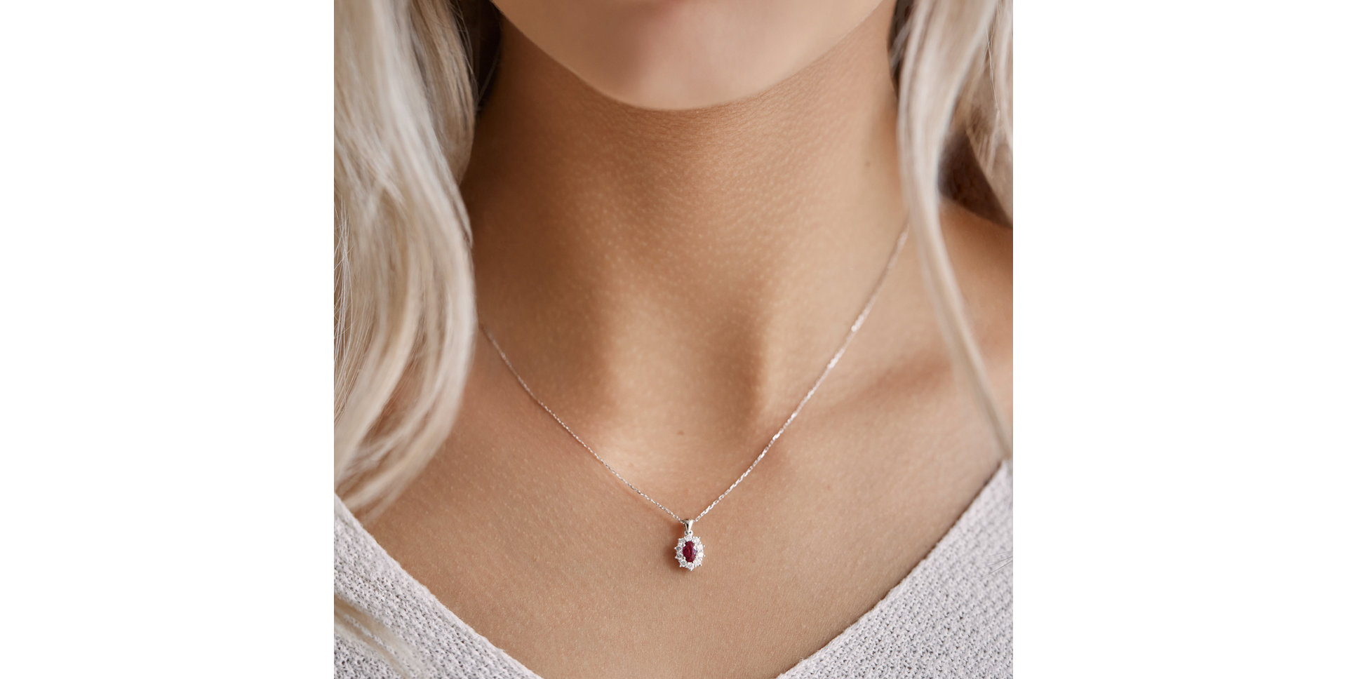 Přívěsek s diamanty a tanzanitem Princess