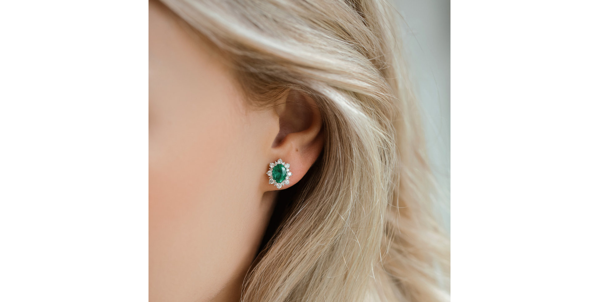 Náušnice s tanzanitem a diamanty Mary Magdalene