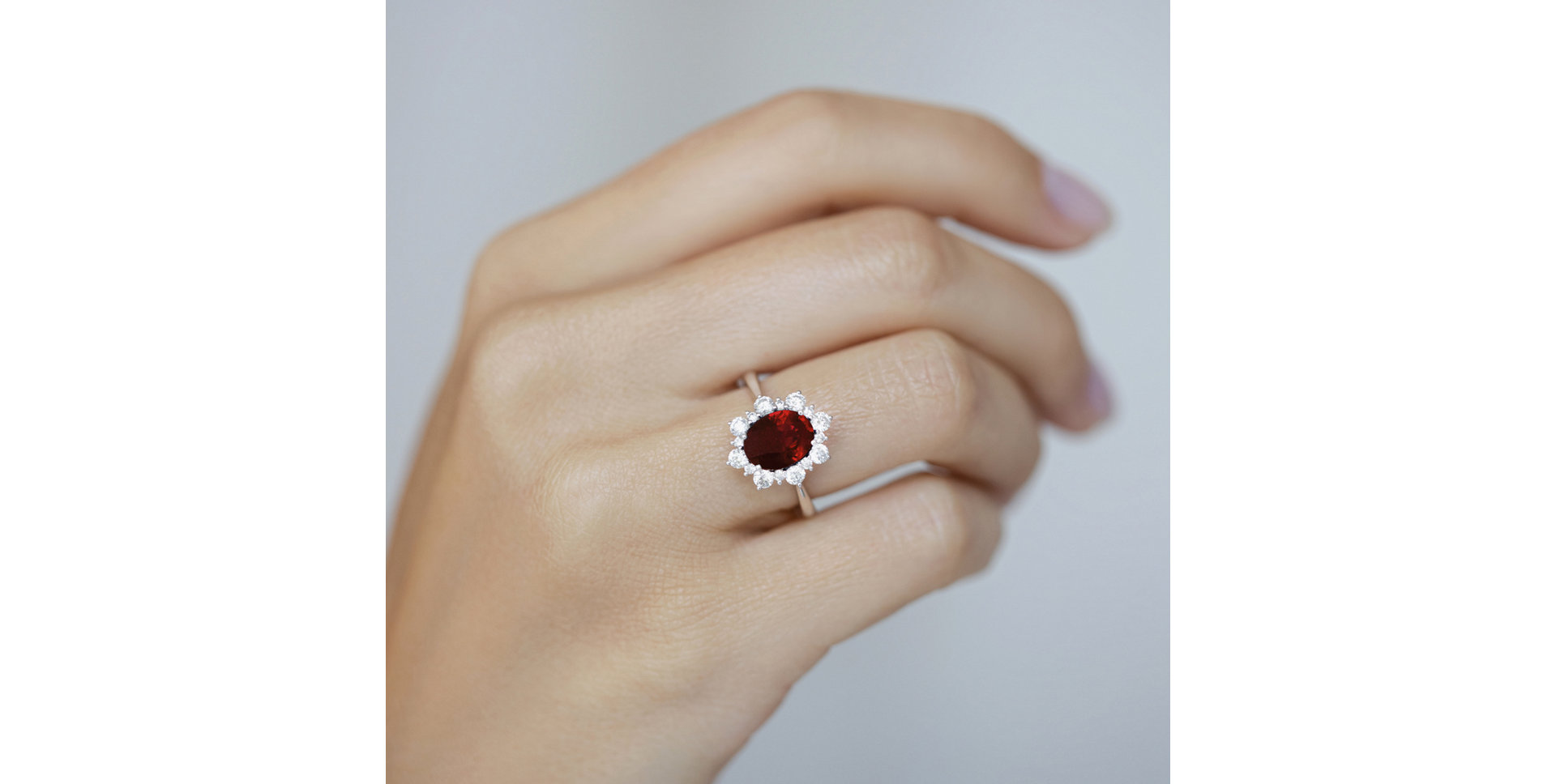 Prsten s rubínem a diamanty Trixie Princess