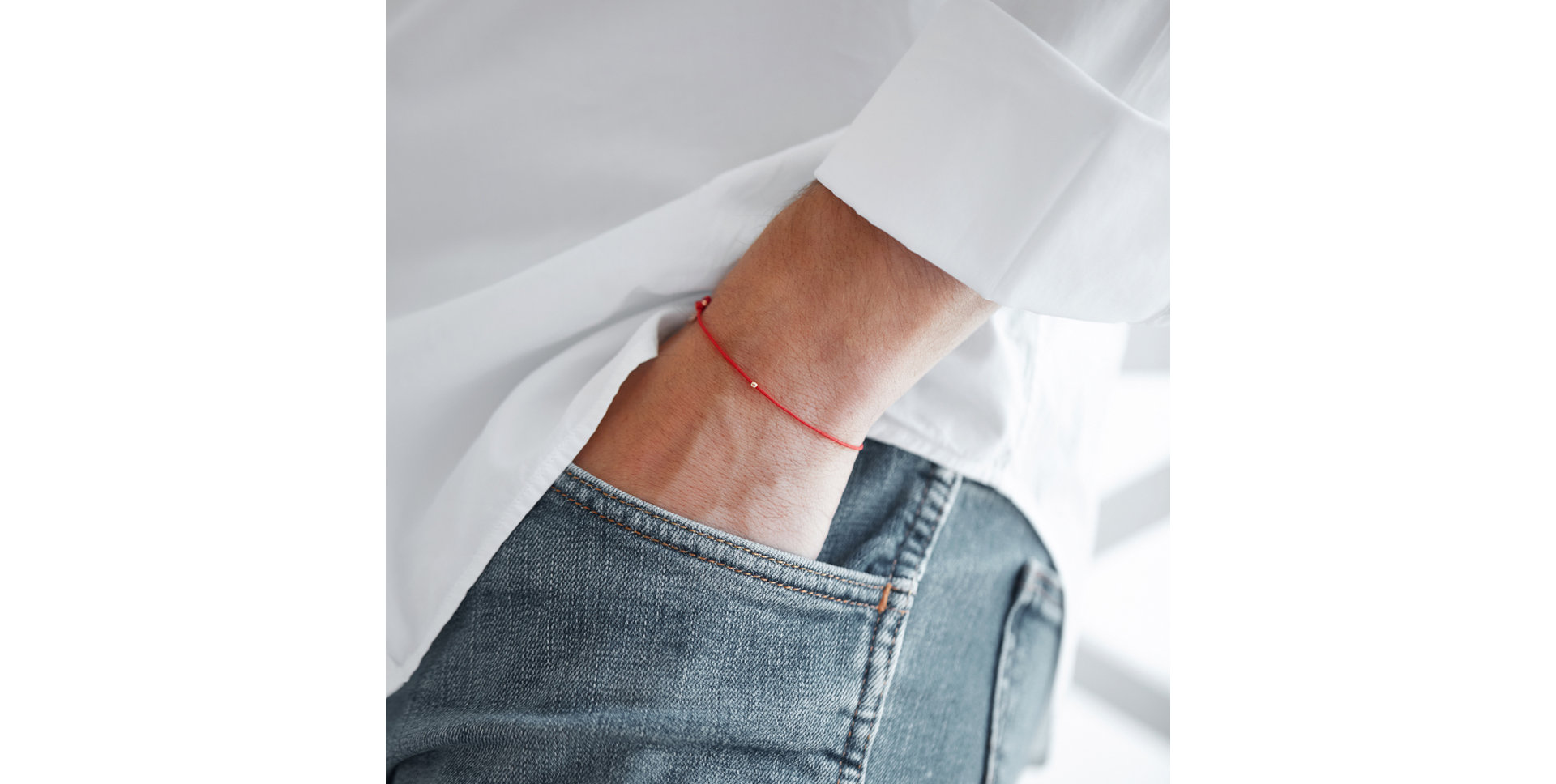 Pánský náramek se šňůrkou Shamballa