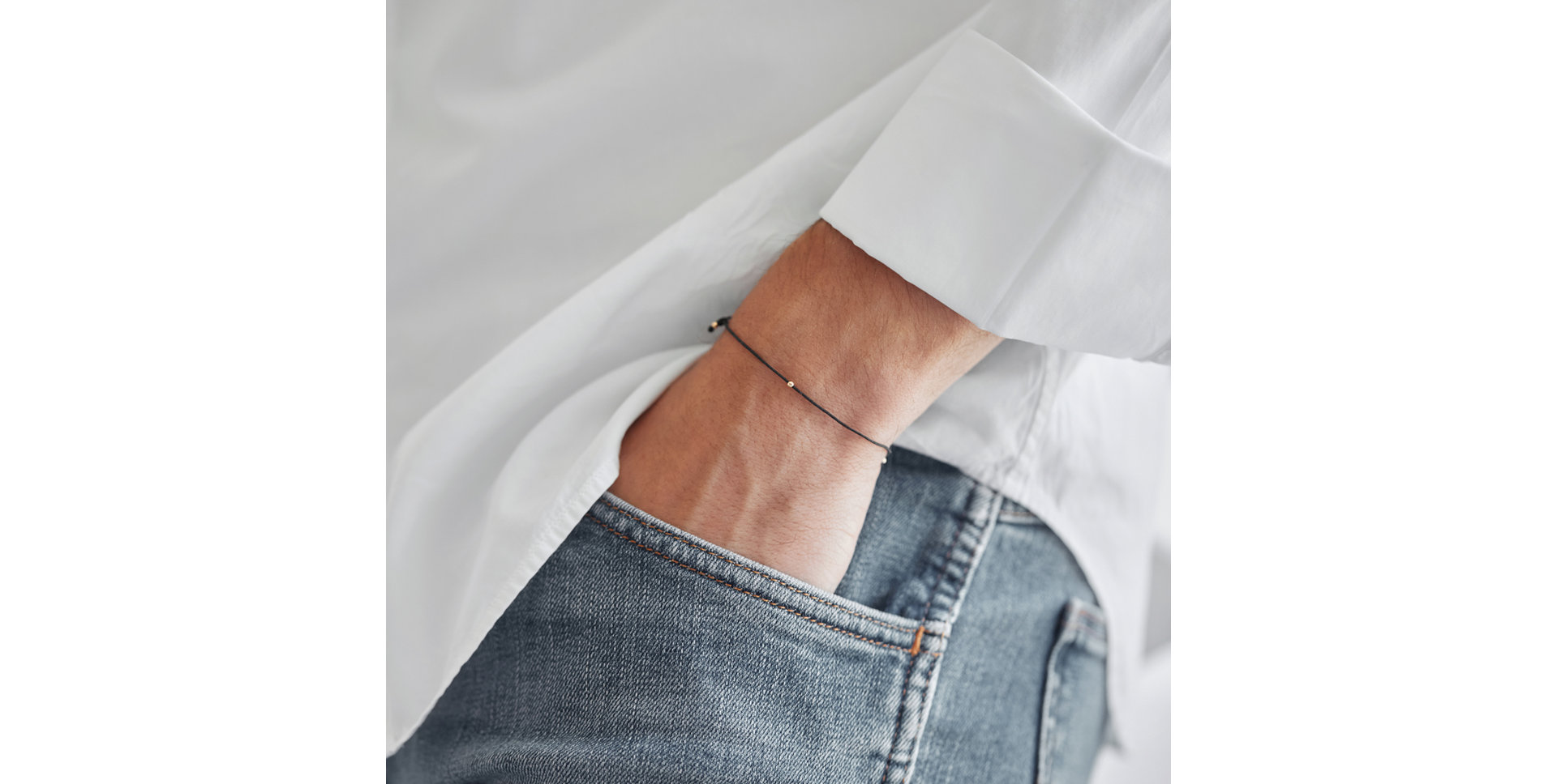 Pánský náramek se šňůrkou Shamballa