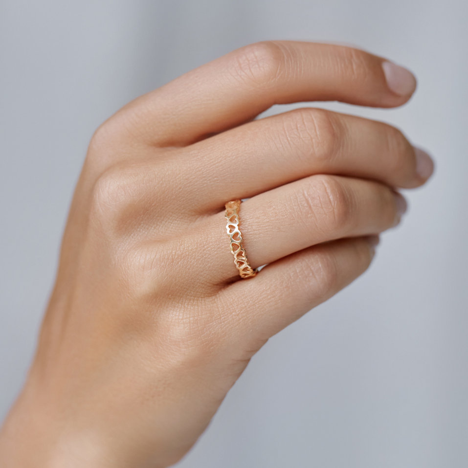 Prsten s diamantem Love Contour