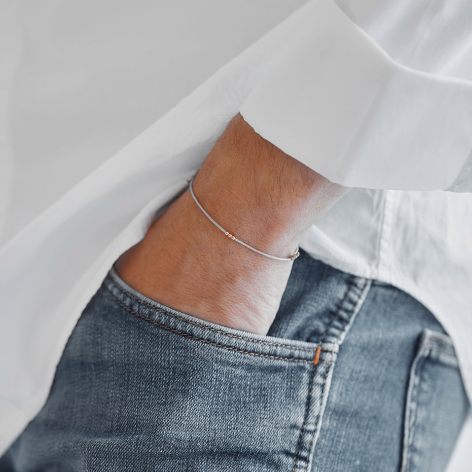 Pánský náramek se šňůrkou Shamballa