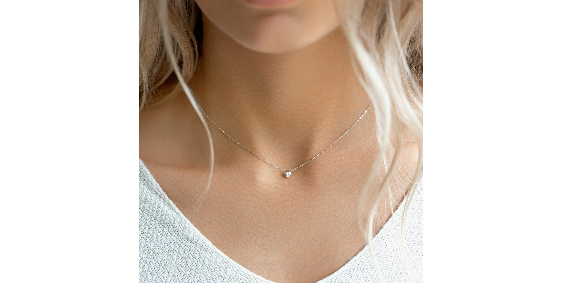 Náhrdelník s diamantem Secret Drop