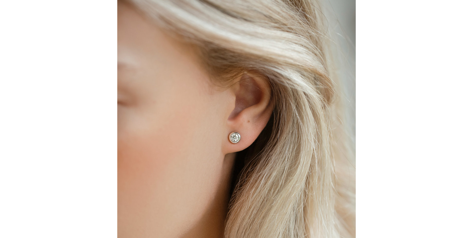 Náušnice s diamantem Sparkling Drops