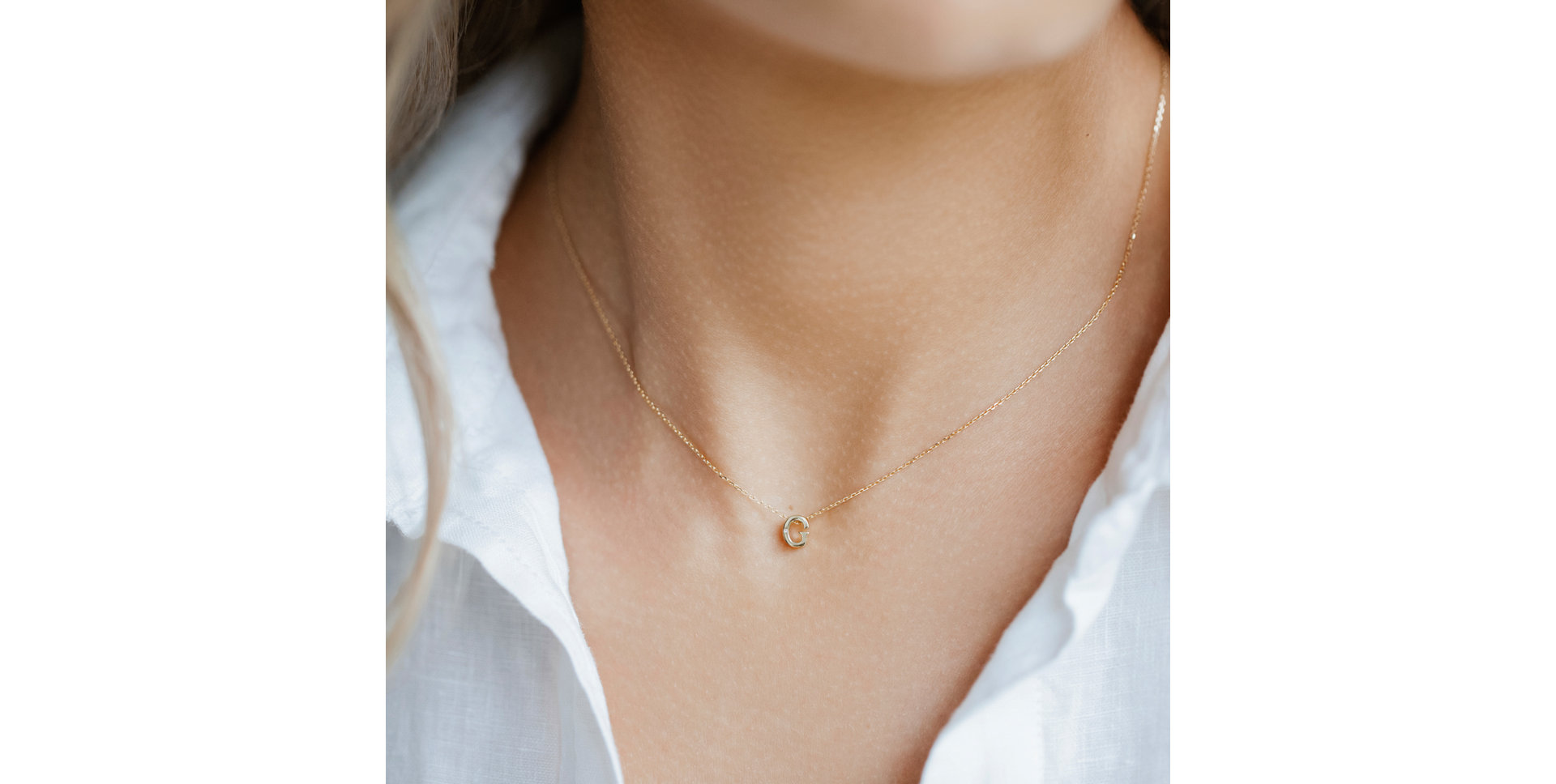 Náhrdelník s diamantem Flat Line Y