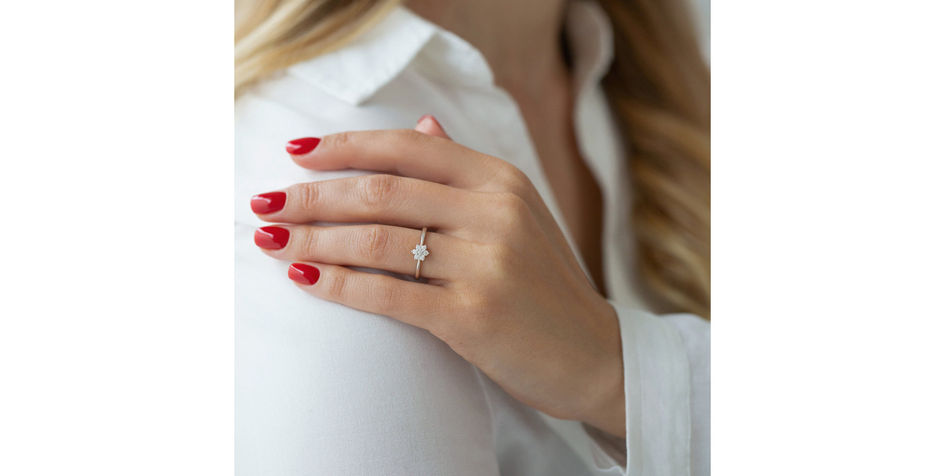 Prsten s diamanty Winter Star