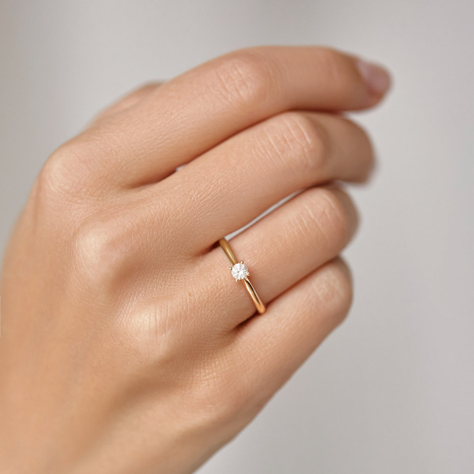 Prsten s diamantem Divine Love