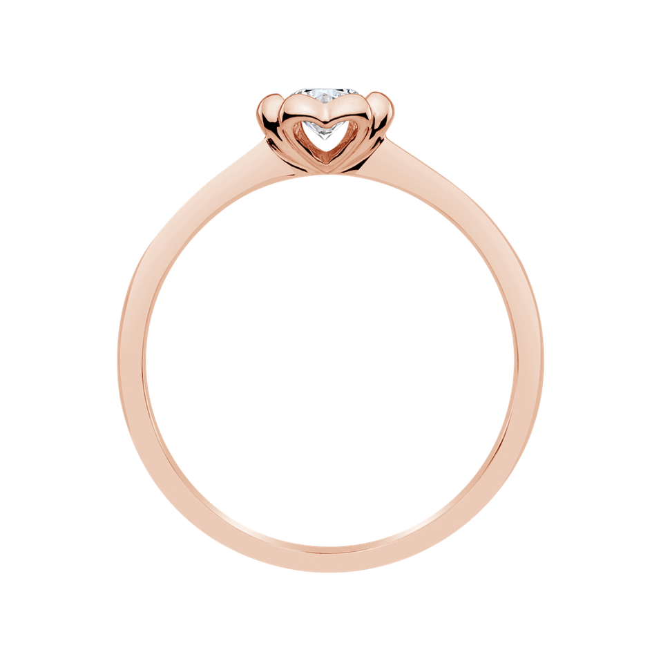 Prsten s diamantem Blooming Love