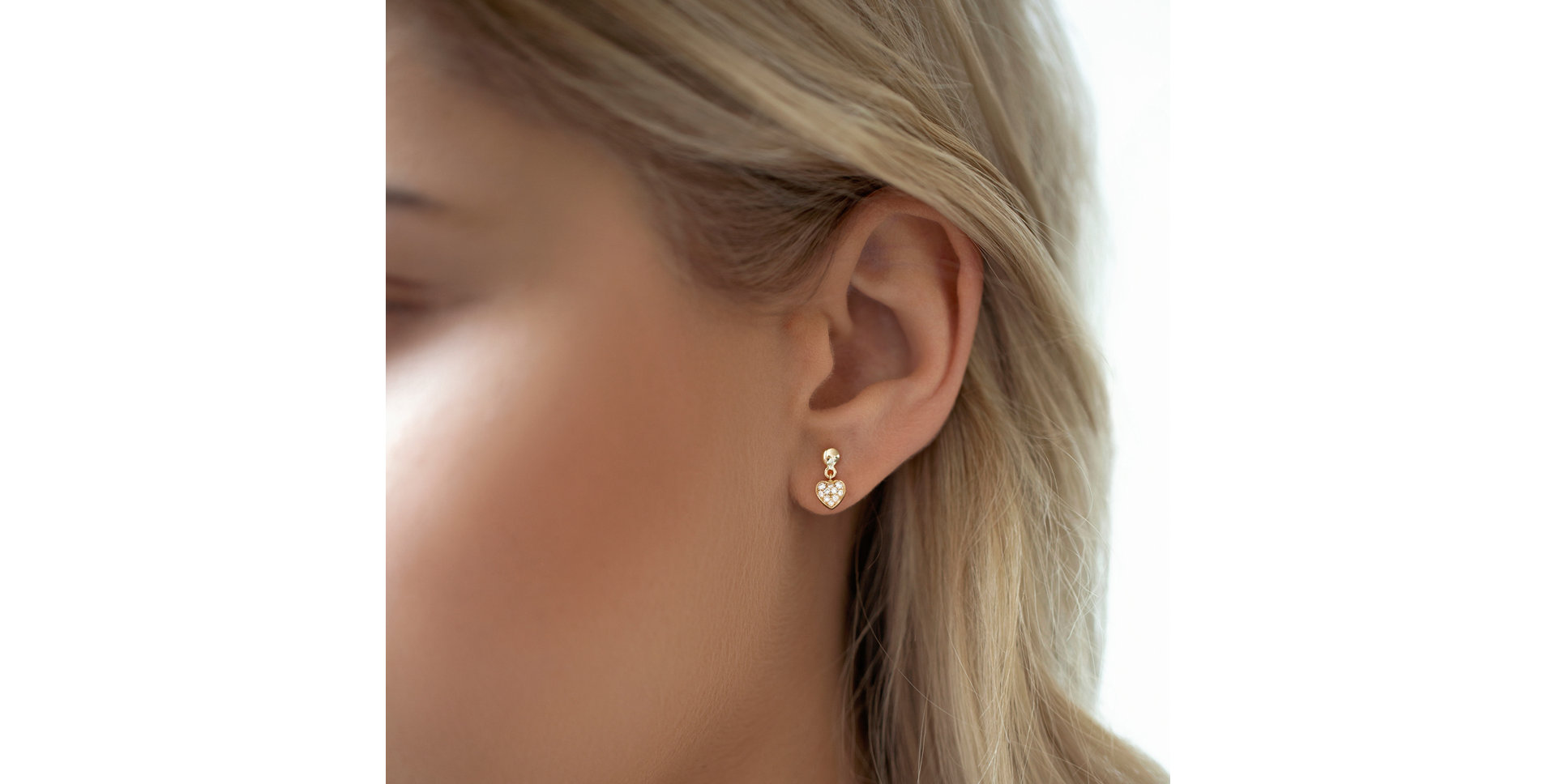 Náušnice s diamanty Amazing Heart