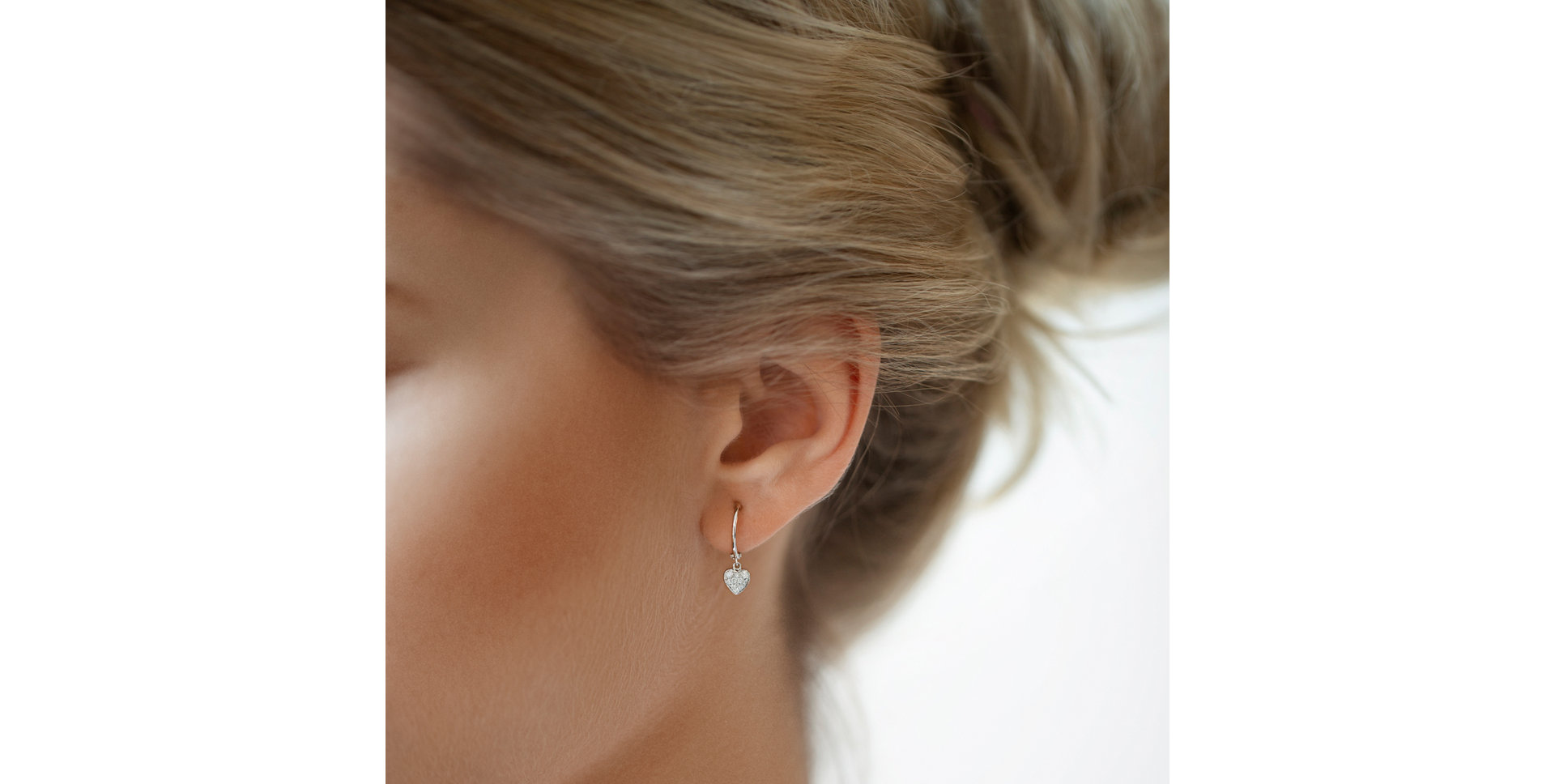 Náušnice s diamanty Amazing Heart