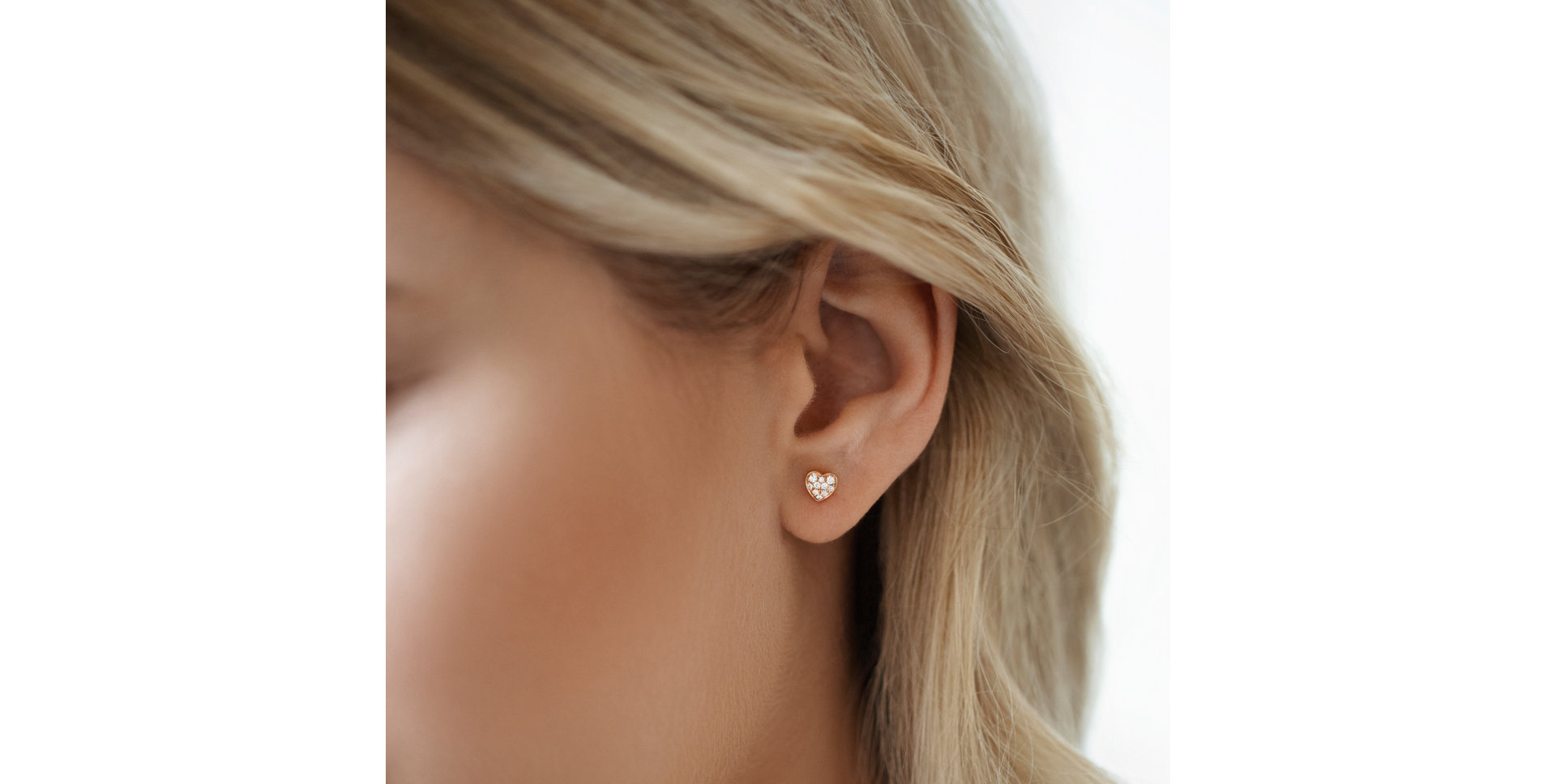 Náušnice s diamanty Amazing Heart