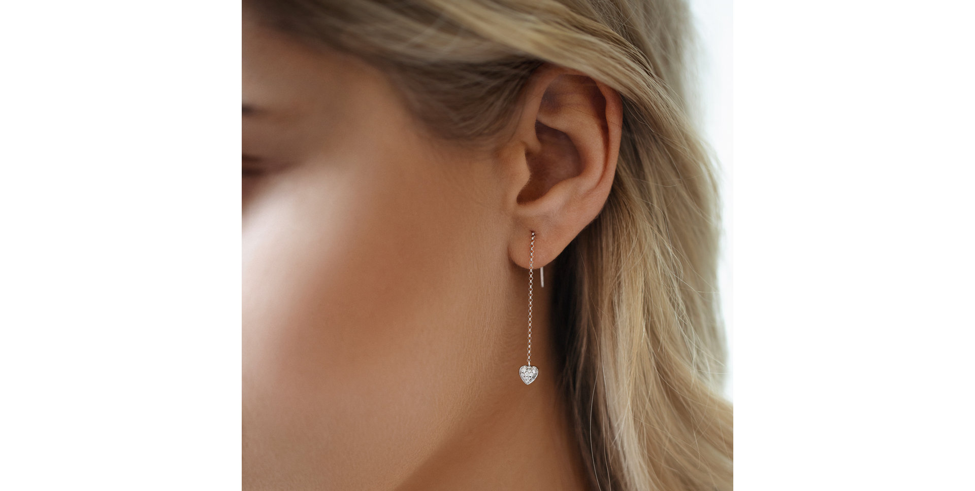 Náušnice s diamanty Amazing Heart