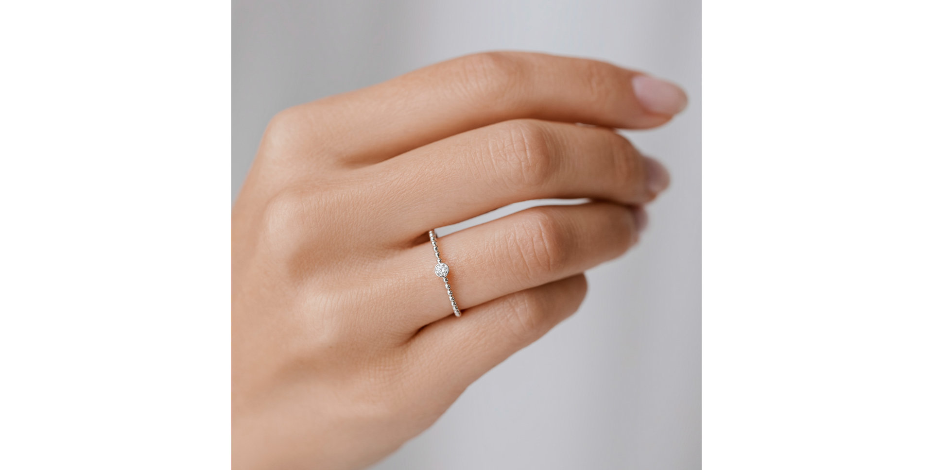 Prsten s diamantem Dot Joy