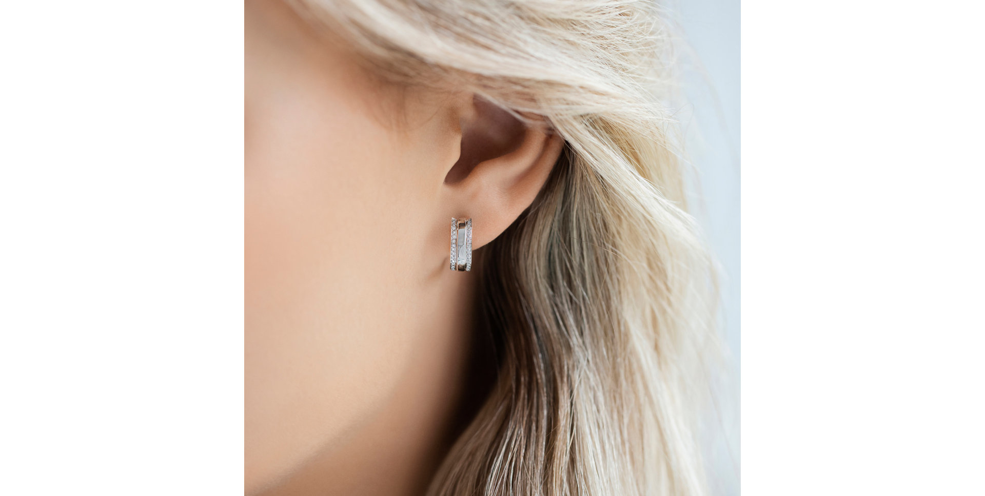 Náušnice s diamanty Eternity Sparkle