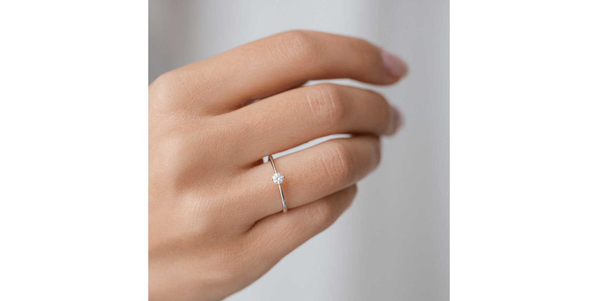 Prsten s diamantem Love Glow
