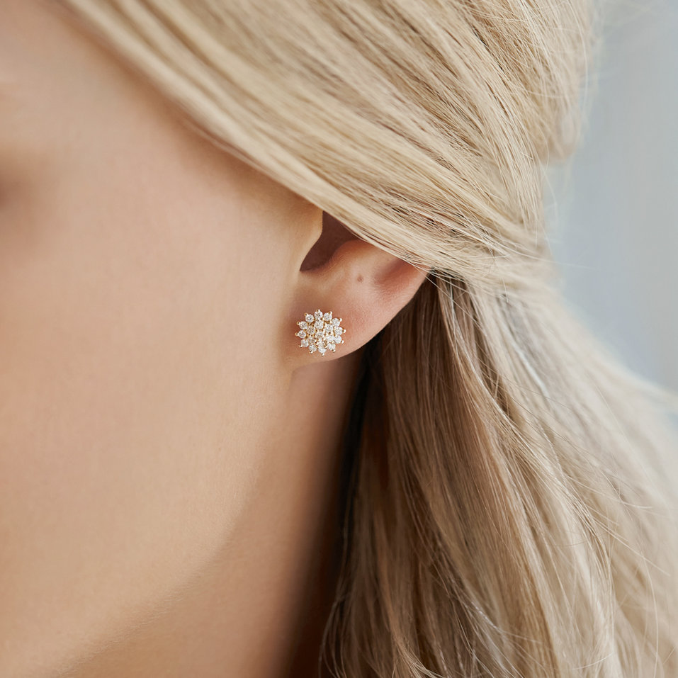 Náušnice s diamanty Midnight Sky