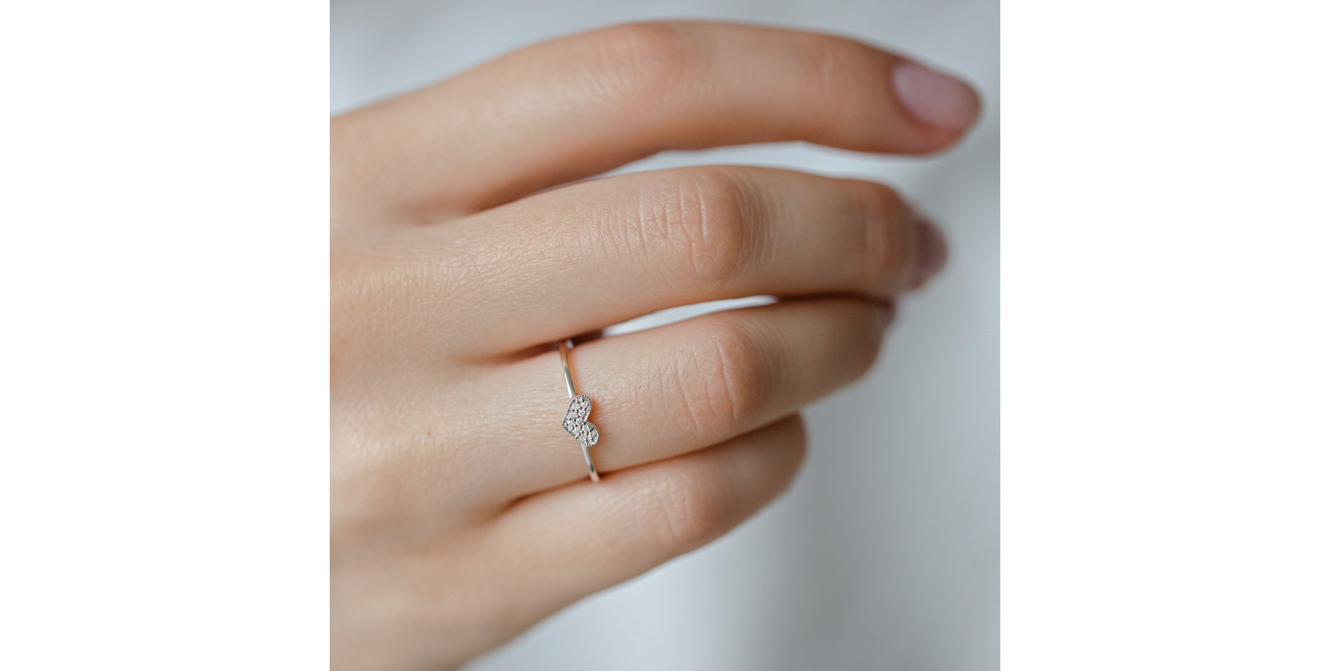 Prsten s diamanty Shiny Heart