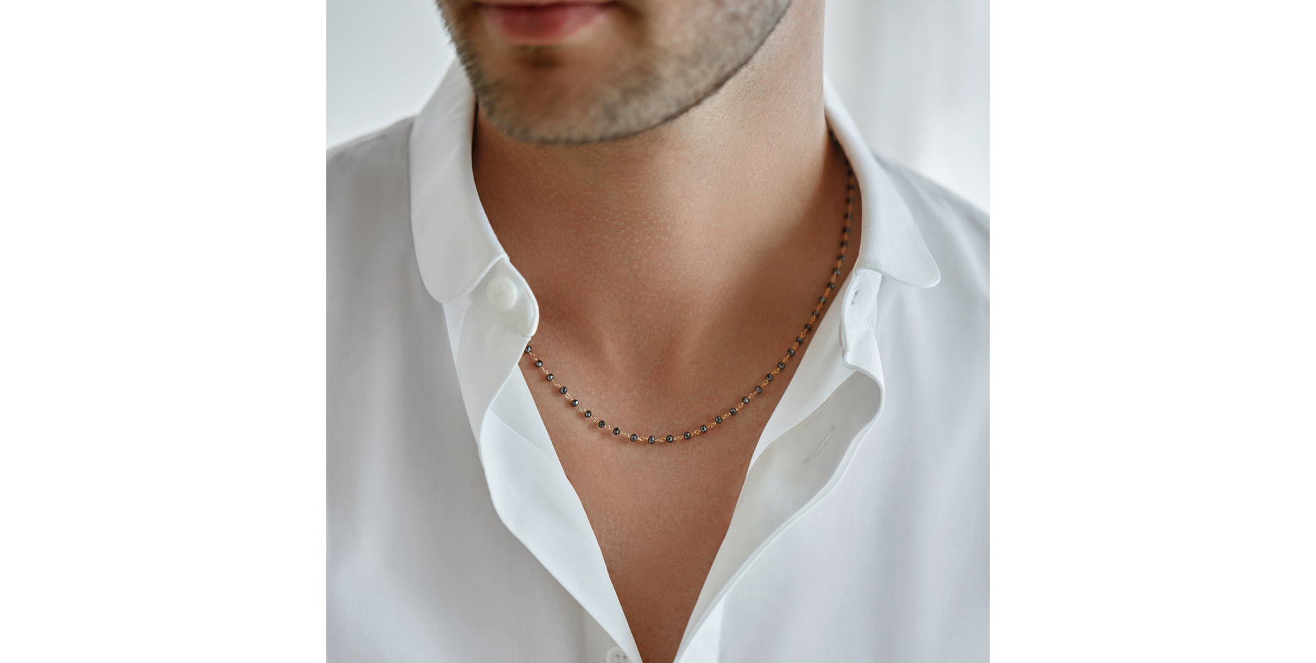 Náhrdelník s černými diamanty Dark Melody