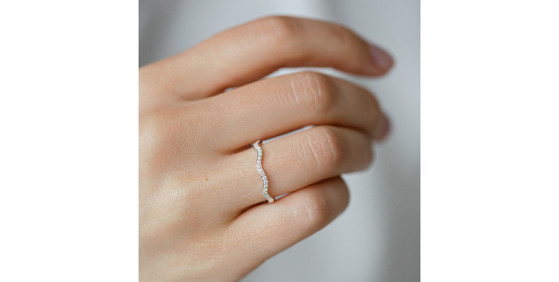 Prsten s diamanty Wavy Adventure