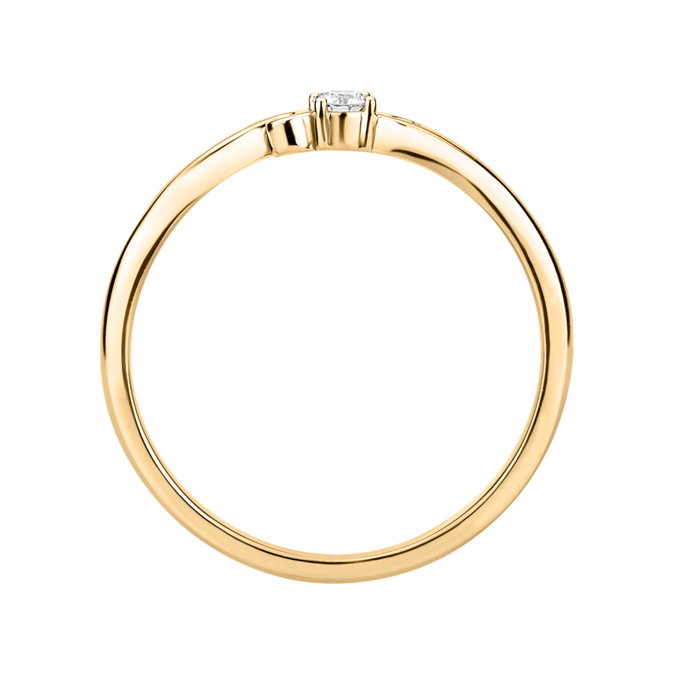 Prsten s diamantem Baroque Love