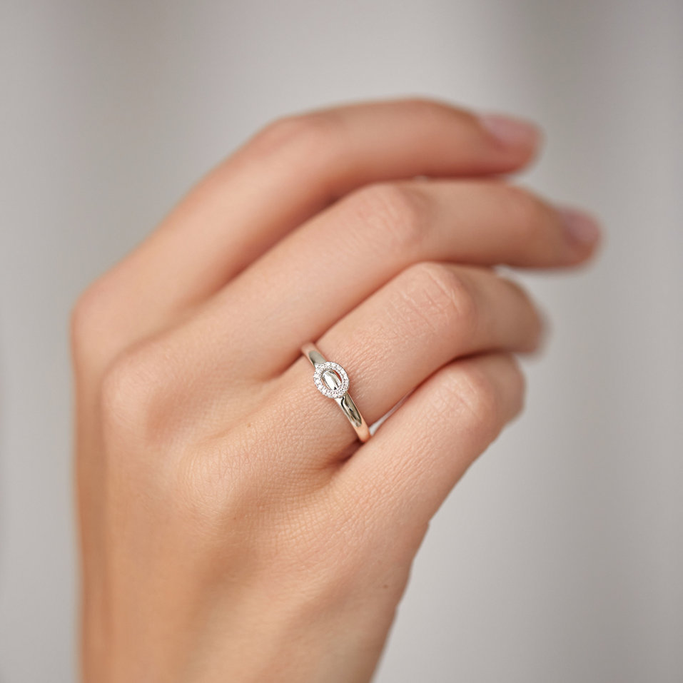 Prsten s diamanty Simply Circle