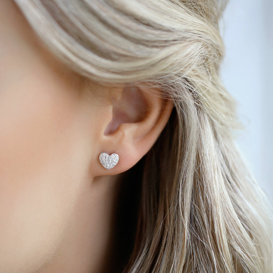 Náušnice s diamanty First Love