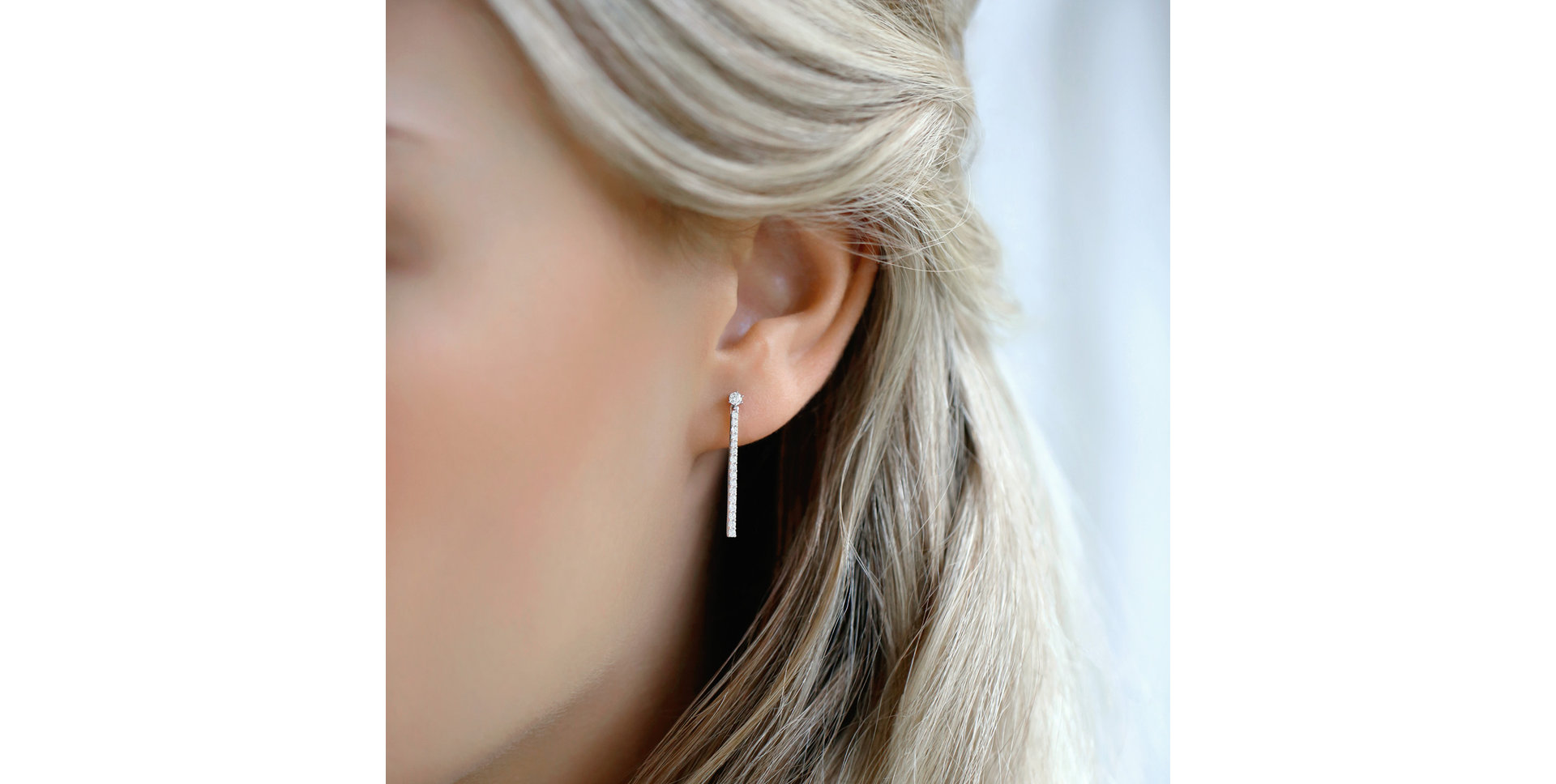 Náušnice s diamanty Flying Star