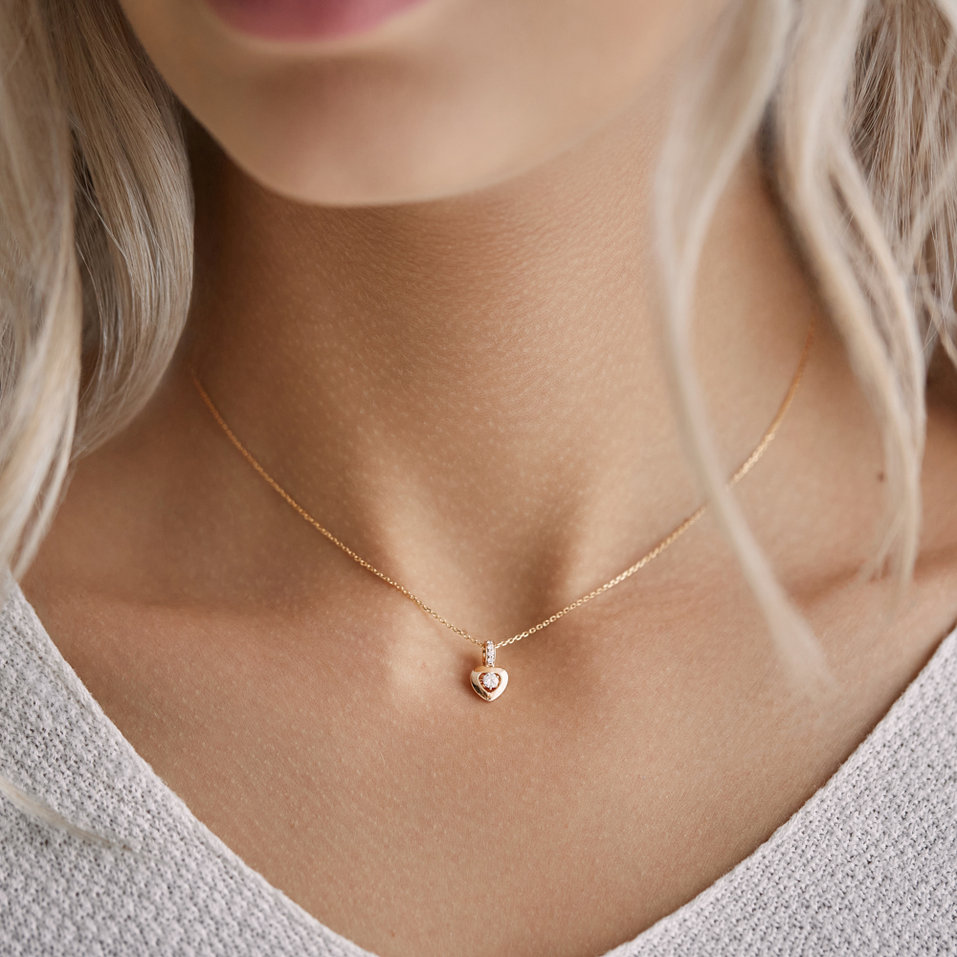 Přívěsek s diamanty Petite Heart