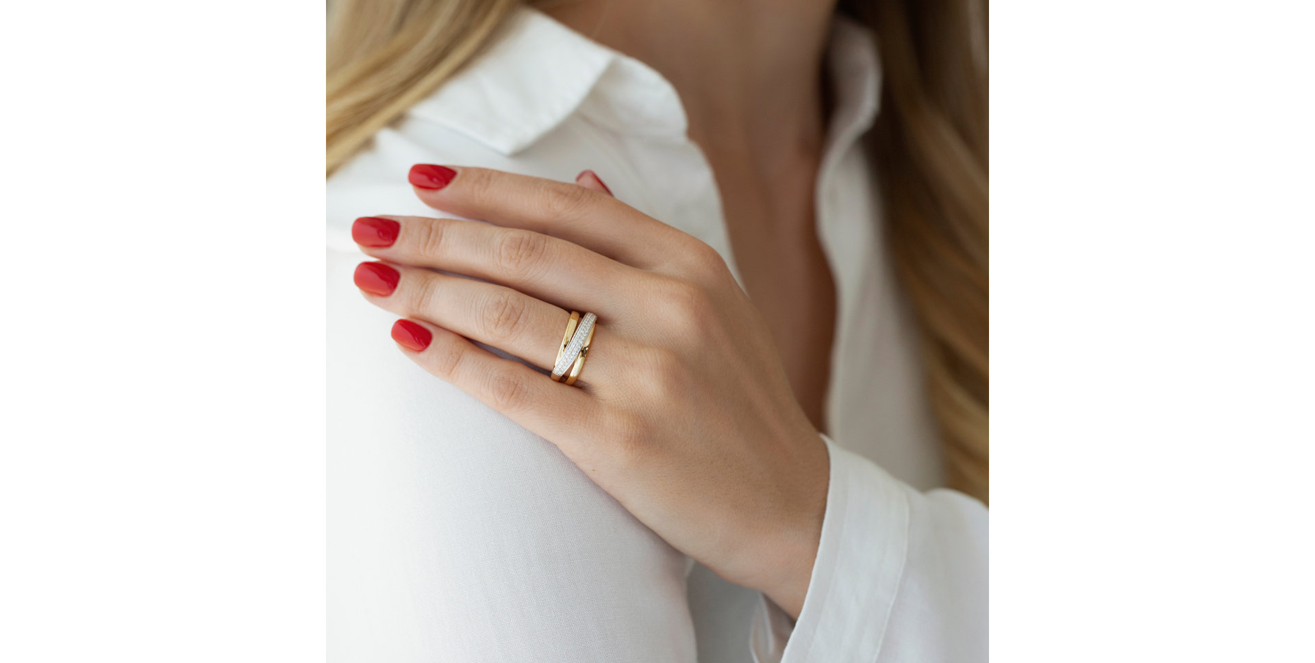 Prsten s diamanty Eternity Ray