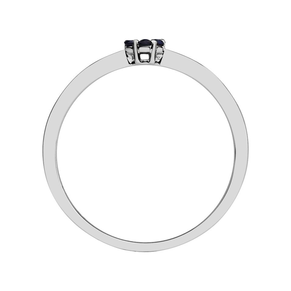 Prsten s diamantem a safíry Shiny Constellation