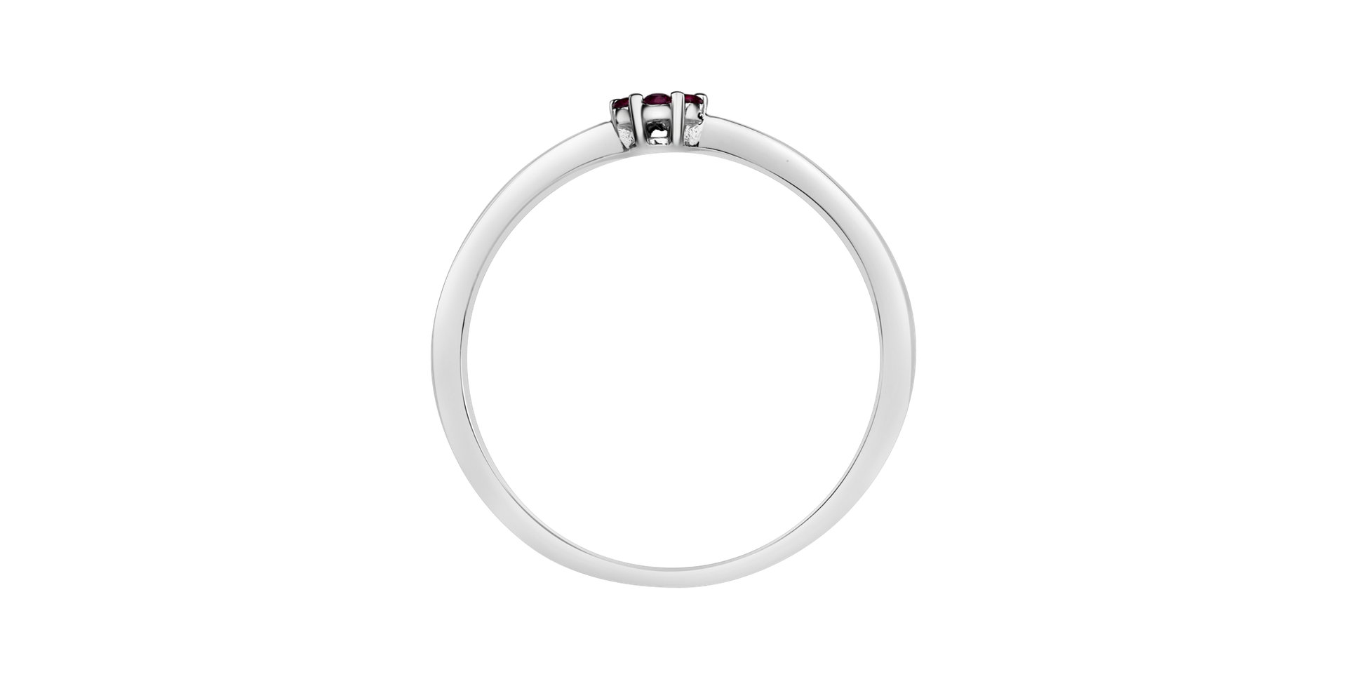 Prsten s diamantem a rubíny Shiny Constellation