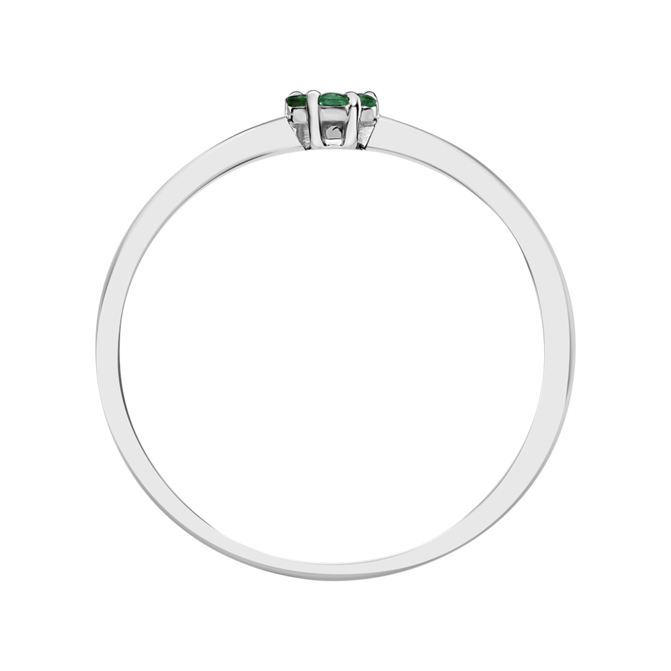 Prsten s diamantem a smaragdy Shiny Constellation