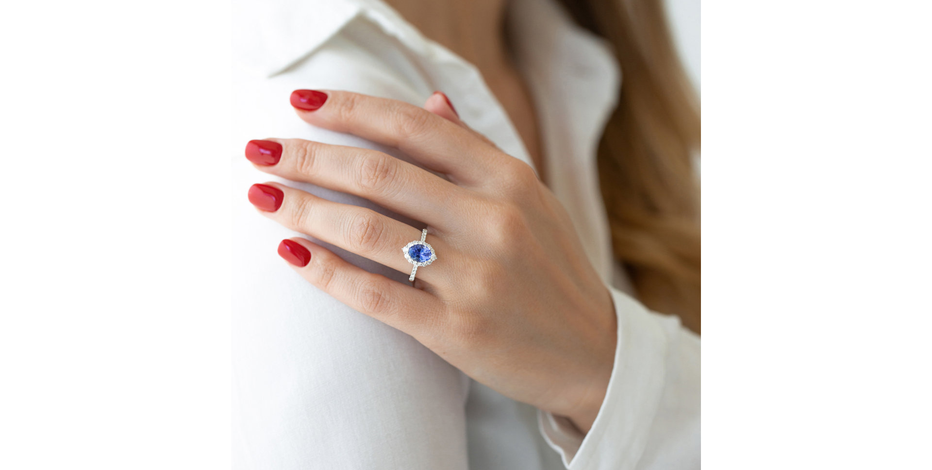 Prsten s tanzanitem a diamanty Tanzania Treasure