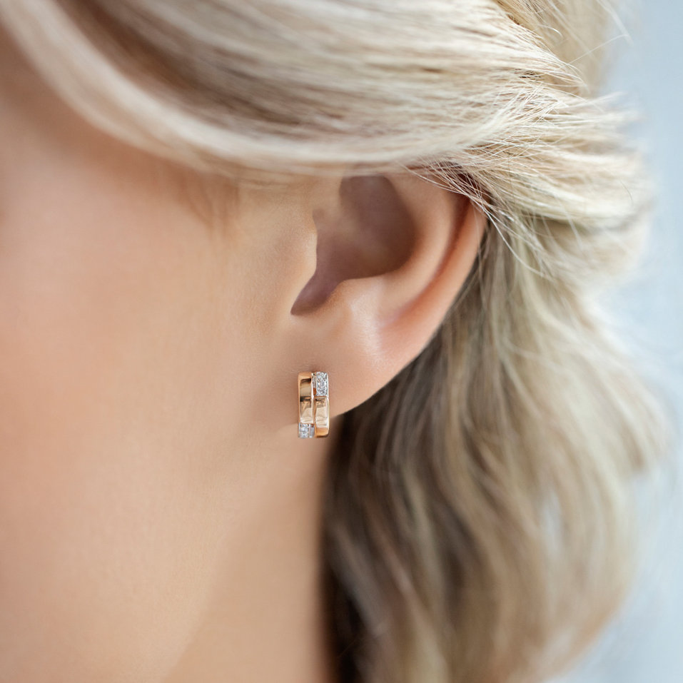 Náušnice s diamanty Star Opium