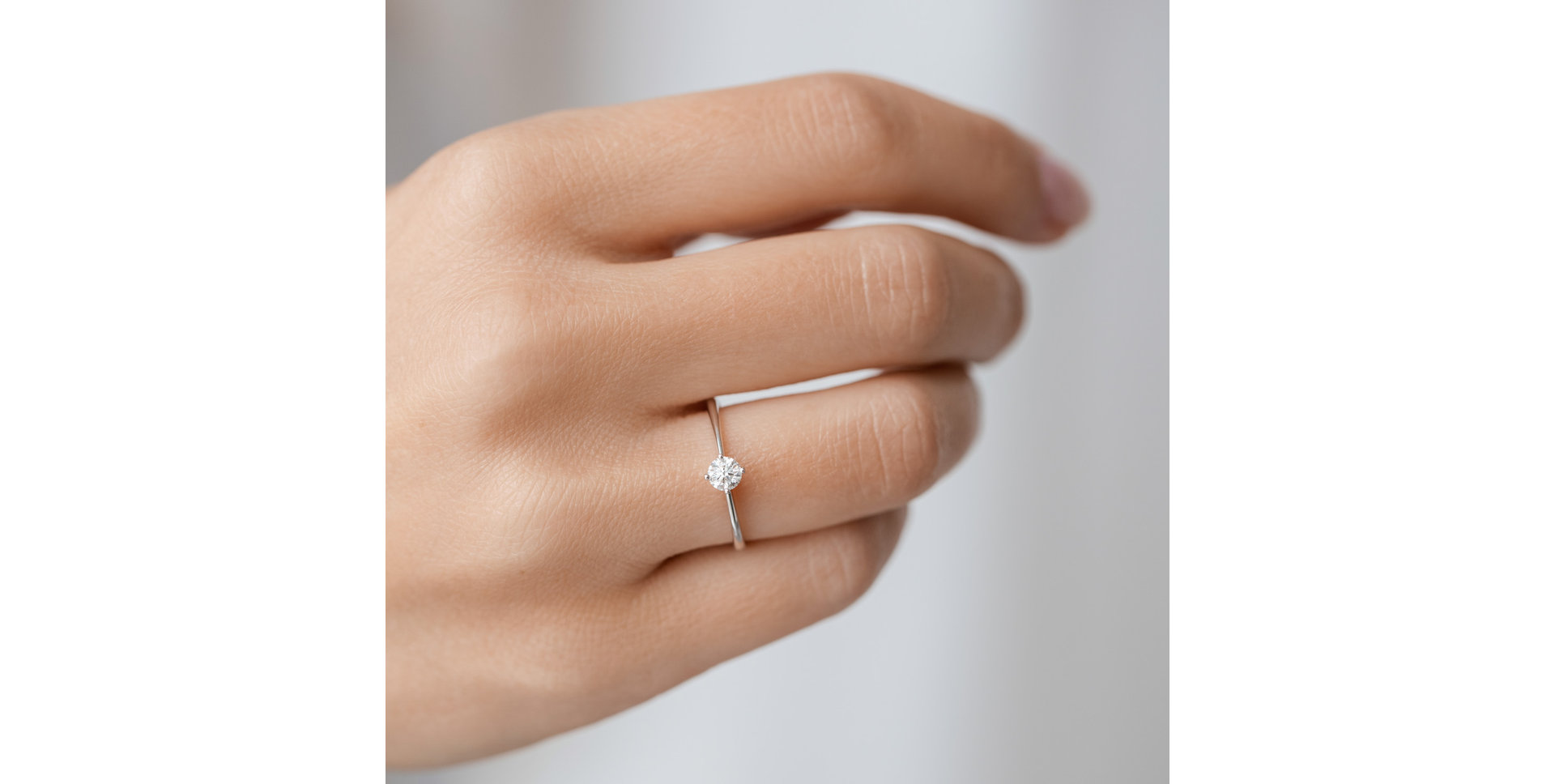 Prsten s diamantem Love Glow
