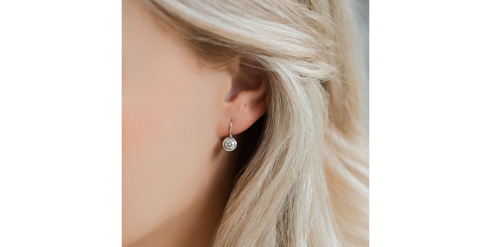 Náušnice s diamantem Sparkling Drops