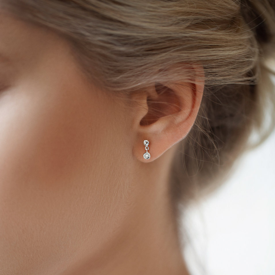 Náušnice s diamantem Amazing Heaven